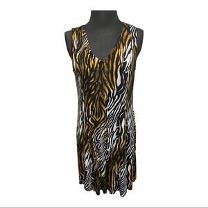 Premise Dress Animal Print Size Medium Short Sleeve Summer NEW